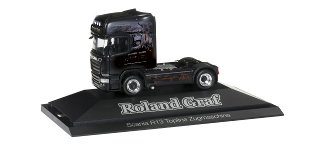 Scania R 2013 rigid tractor “Roland Graf / Black Magic” – Herpa 110730