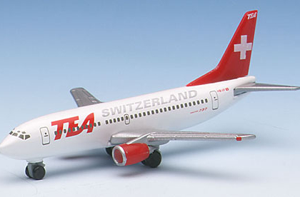 TEA Switzerland Boeing B737-300 - Herpa 500456   Pre owned