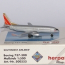 Southwest Airlines Silver One Boeing 737-300 Herpa 500555