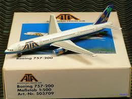 ATA American Trans Air Boeing 757-200 – Herpa 503709