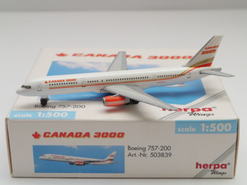 Canada 3000 Boeing 757-200 – Herpa 503839 1