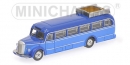 MERCEDES-BENZ O6600 BUS - 1950 - BLUE/BLUE Limited Edtion of 3000 pcs. - Minichamps 169038082