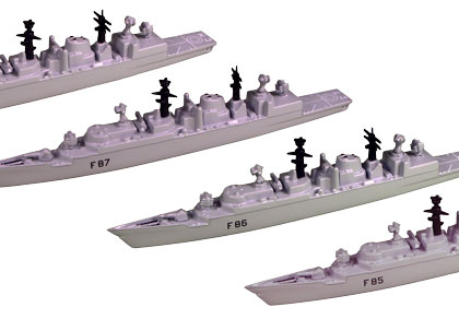 Royal Navy Type 22 Batch 3 Frigate HMS Cumberland F86 – Triang Minic 1/1200 scale waterline ship P720