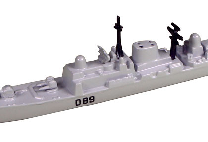 Royal Navy Type 42 1/2 Destroyer HMS Exeter – Triang Minic 1/1200 scale waterline ship S745
