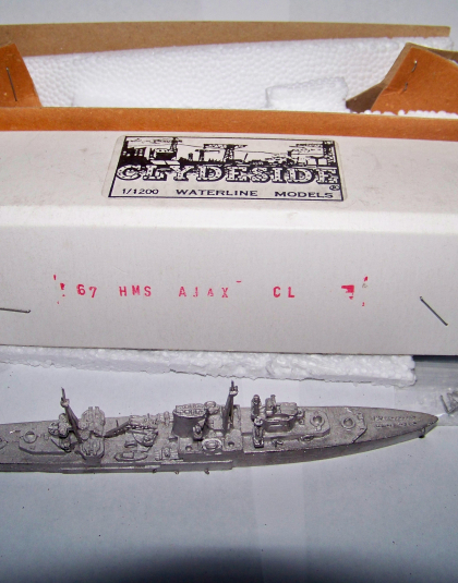 HMS AJAX  – Clydeside 1/1200 waterline ship