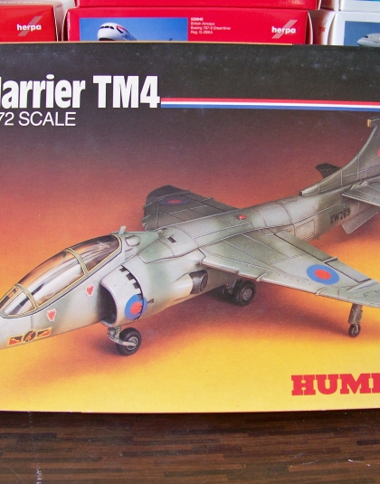 RAF HARRIER TM$ – Humbrol 1/72nd scale plastic kit