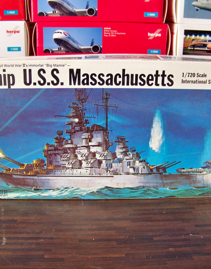 U.S.S. Massachusetts – Revell 1/720 scale plastic kit