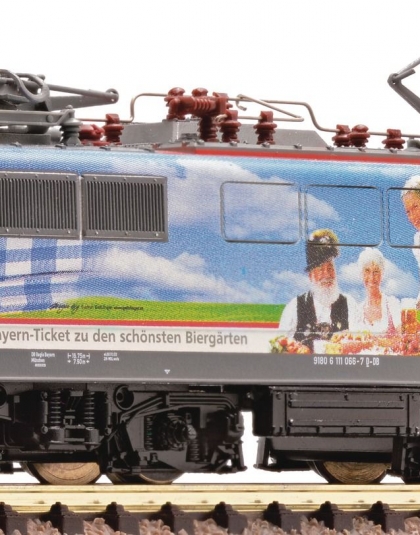 DB Regio Bayern BR 111 Beer Garden design Electric Loco Era 6 DCC Fitted –  Fleischmann N 781382