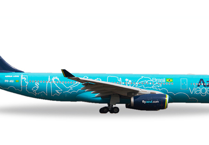 Azul Airbus A330-200 “Azul Viagens” – PR-AIU “Red, White and Azul”  – Herpa 530927  