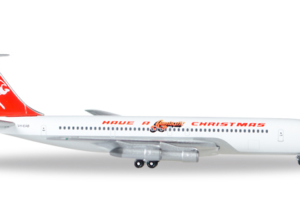 Qantas Boeing 707-300C Have a Quantastic Christmas – Herpa 529488