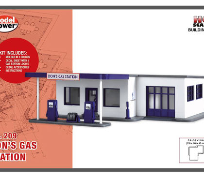 Don’s Gas Station Building Kit OO/HO Scale – Model Power 209