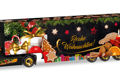 Herpa Christmas Truck 2018 -Iveco Stralis XP box semitrailer – Herpa 308960 
