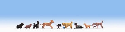 Dogs (9) Figure Set  – Noch 15719