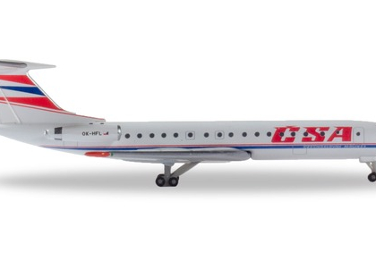 CSA – Czechoslovak Airlines Tupolev TU-134A  – Herpa 532945
