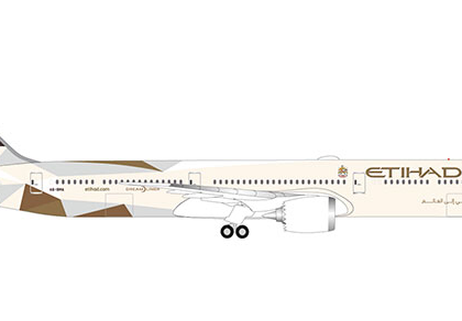 Etihad Airways Boeing 787-10 Dreamliner Reg A6-BMA – Herpa 533119