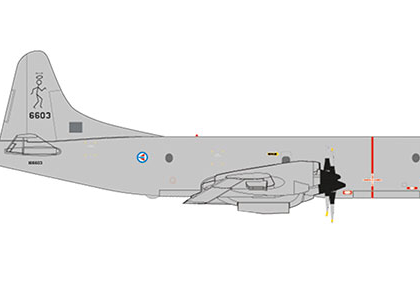 Norwegian Air Force Lockheed P-3N Orion – 133 Air Wing, 333 Squadron, Andoya Air Station – 6603 “Hjalmar Riiser-Larsen – Herpa 532907