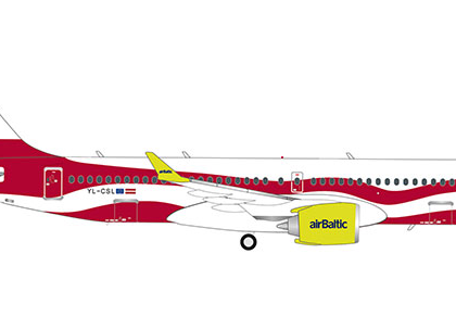airBaltic Airbus A220-300 “Latvia 100” – Herpa 559690