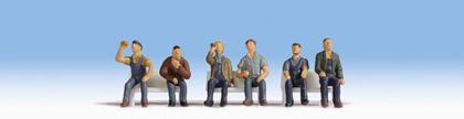 Noch 15278 Seated Workers (6) Figure Set