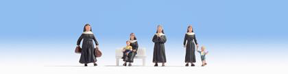 Noch 15400 Nuns (4) and Children (2) Figure Set