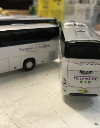 Bremners of Aviemore VDL Coach Futura 2 Model 1/87 Scale – HollandOto Model MADE TO ORDER using water slide transfers
