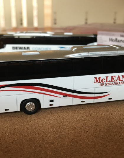 McLeans of Stranraer Coaches Scotland VDL Futura 2 Model 1/87 Scale – HollandOto Model MADE TO ORDER using water slide transfers