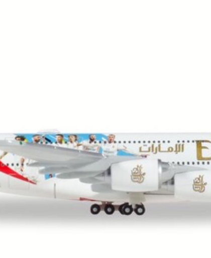 EMIRATES AIRBUS A380 REAL MADRID 2018 A6-EUG – Herpa 531931