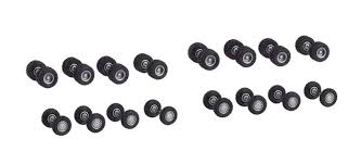 8 sets wheels with off-road tyres – HO Scale Herpa 054089