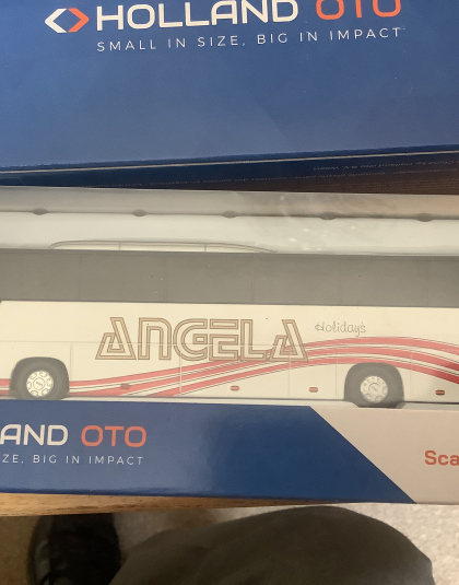 ANGELA HOLIDAYS Angela Coaches VDL Futura – 1/87 Scale model – Holland Oto/Buckie Model Centre