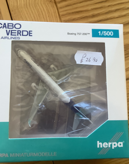 CABO VERDE AIRLINES Boeing 757-200 D4-CCF- Herpa 534581