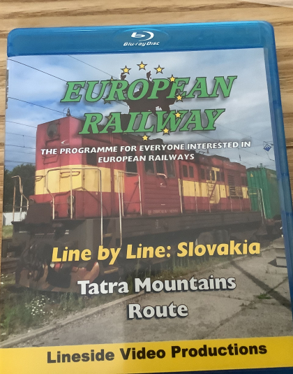 European Railway Line By Line Slovakia, Tatar Mountains Route  Lineside Video Productions Blue Ray DVD  