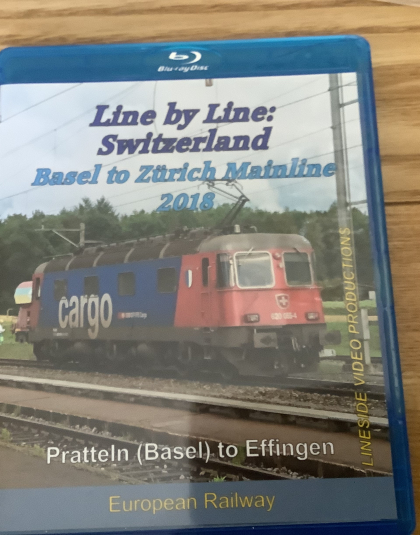 European Railway Line By Line Switzerland, Basel to Zurich Mainline 2018 Lineside Video Productions Blue Ray DVD  