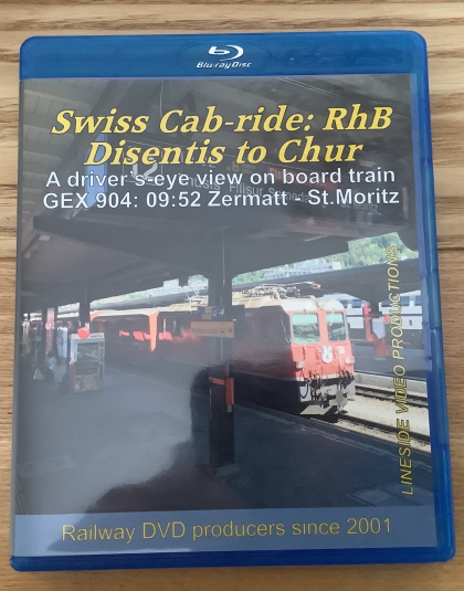 Swiss Cab -ride:RhB Disentis to Chur  Lineside Video Productions Blue Ray DVD