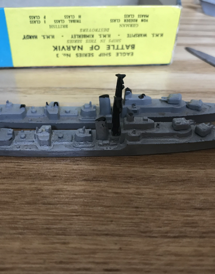 HMS JUTLAND – Triang 1:200 scale model M780 no box  see picture for condition