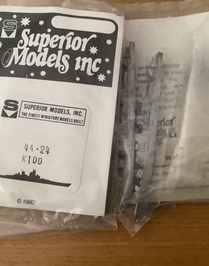 KIDD – Superior Models Inc 4A-24 Waterline ships pack of 2