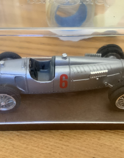 Auto Union F1 Model Car Tipo C Ruote Gemellate N 6 1936 Silver – Brumm  1:43 scale   Pre owned but in great condition