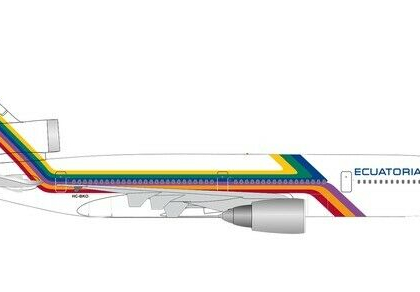 Ecuatoriana McDonnell Douglas DC-10-30 – HC-BKO 1/500 – Herpa 534819