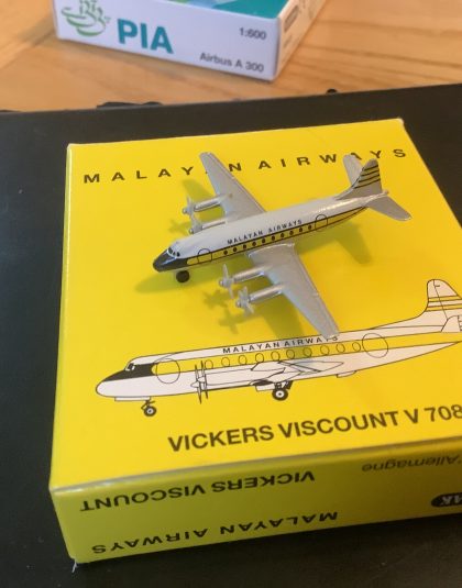 Malayan Airways Vickers Viscount  – Schabak 941/51 1:600 scale