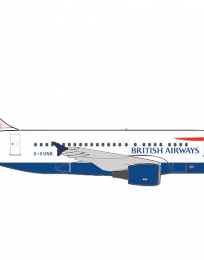 BRITISH AIRWAYS AIRBUS A319 FLYING START G-EUNB – Herpa 535786