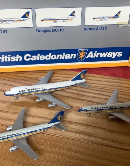 British Caledonian Gift Set 747, DC10 and A310  – Schabak 1:600 Scale