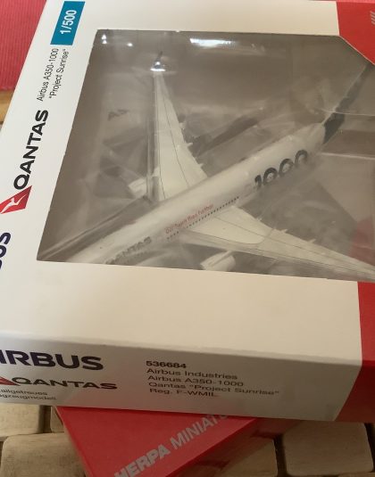  QANTAS PROJECT SUNRISE F-WMIL AIRBUS A350-1000  – Herpa 536684