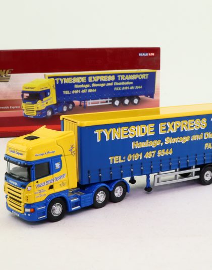 Tyneside Express Scania Topside Curtainside –  Corgi CC 18101
