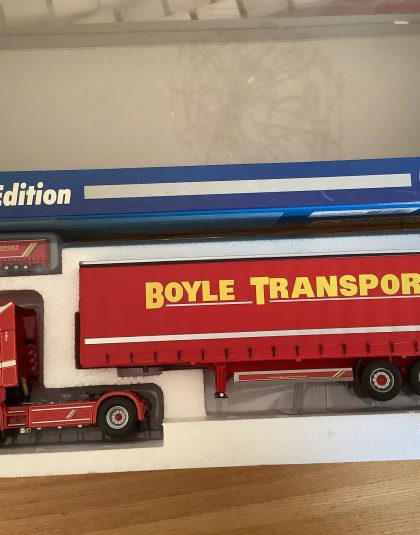 Boyle Transport  Scania Curtainsider – Universal Hobbies 1:50 Scale