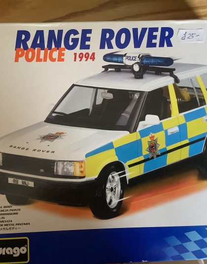 Police Range Rover 1:24 scale Metal Kit – Burago 18-25026