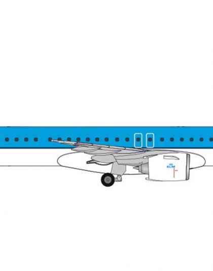 KLM CITYHOPPER PH-NXA EMBRAER E195-E2  – Herpa 536554