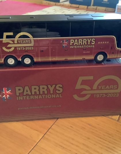 Parry’s International Van Hool Astron TX 50th Aniversary Special – Holland Oto/Parrys 1:87 scale 