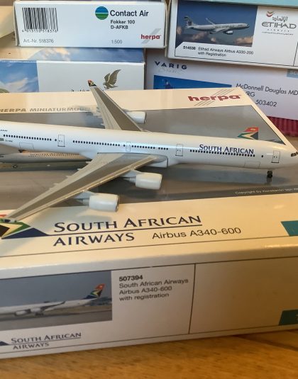South African Airways Airbus A340-600 – Herpa 507394