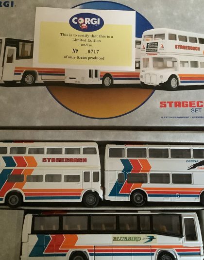 Stagecoach Set Routemaster, Metrobus, Plaxton Paramount  –   Corgi 97065