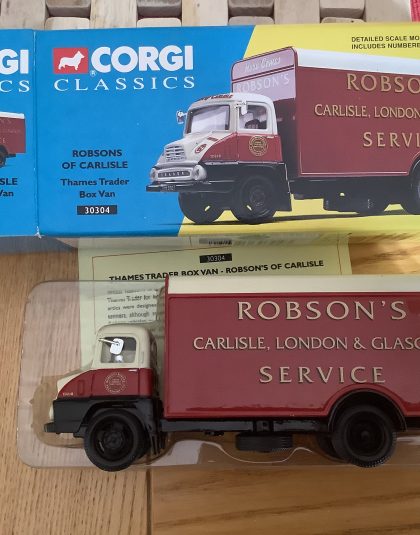 Robsons of Carlisle Thames Trader Box Van  –   Corgi 30004  1:50 scale