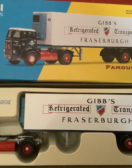 Gibbs of Fraserburgh Atkinson Fridge Trailer  –   Corgi 28201  1:50 scale