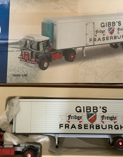 Gibbs of Fraserburgh Atkinson Borderer Fridge Trailer  –   Corgi 12503  1:50 scale